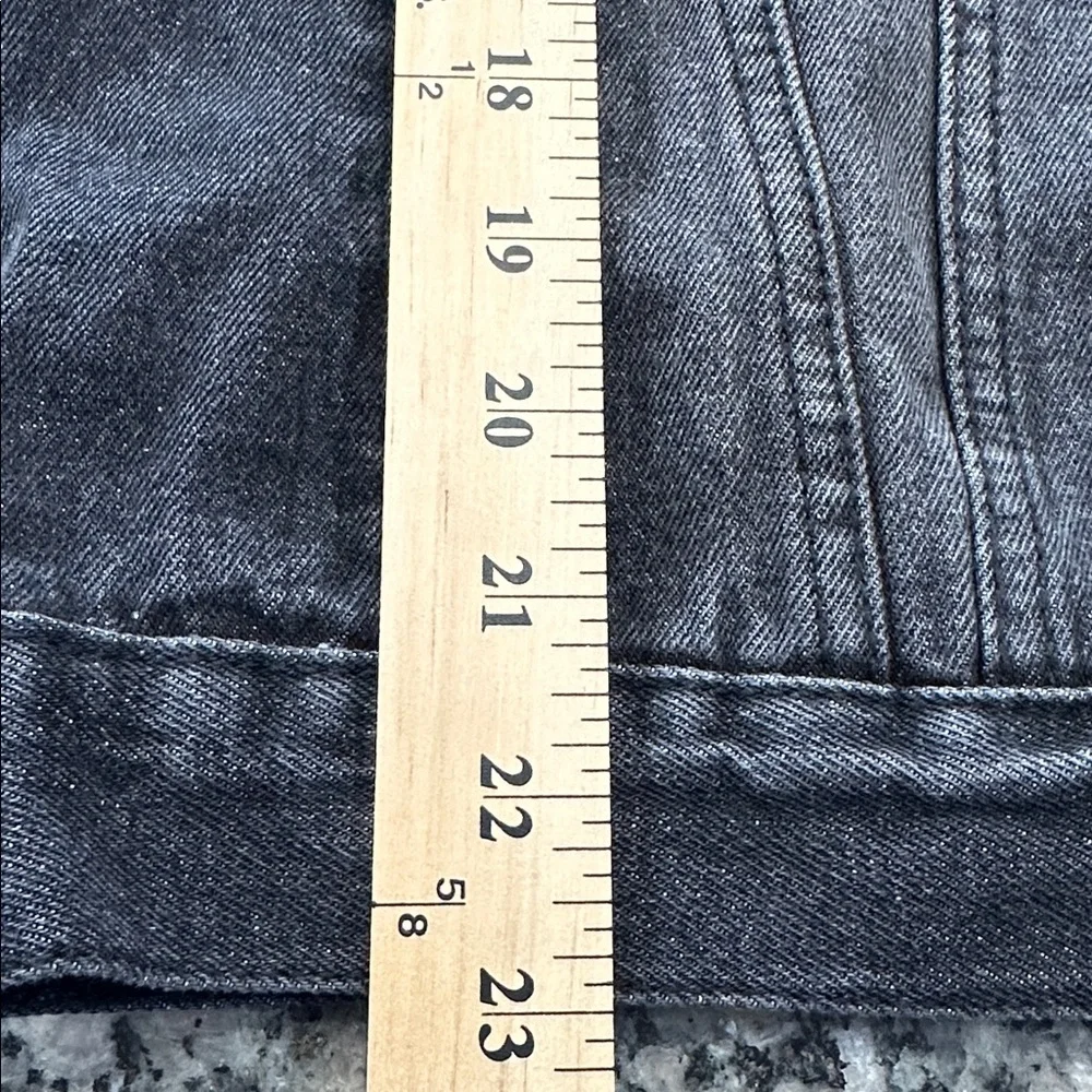 Levi's Silver Tab Men's‎ Black Denim Trucker Jacket with White Faux Shearling